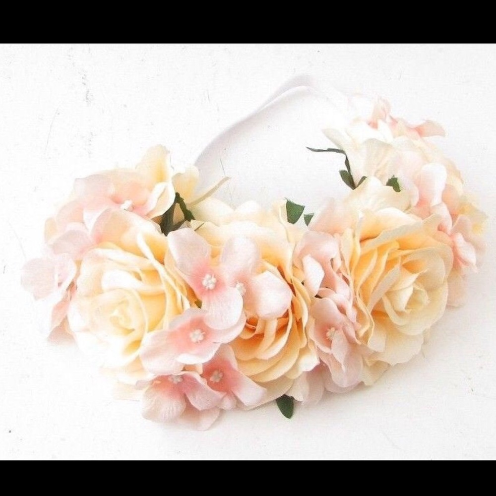 Pink Silk Flower Headband